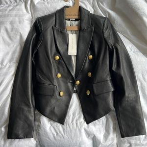NWT Veronica Beard Leather Jacket
